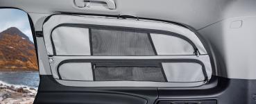 VanEquip Fensterpacktasche mit Paneel hellgrau für Mercedes V-Klasse/Vito (ab 2014), Beifahrerseite L2